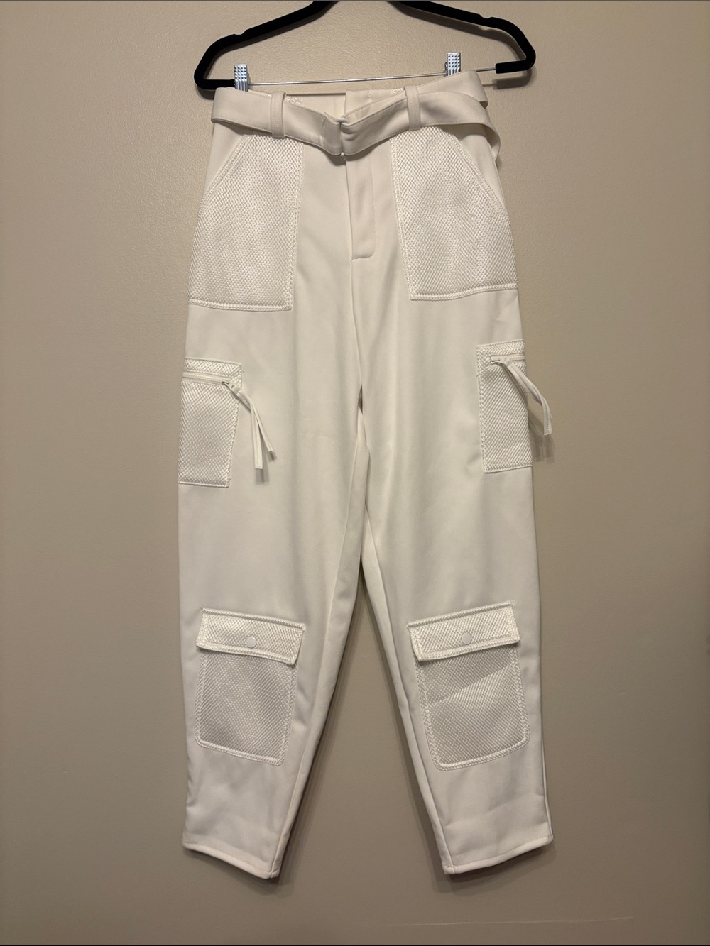 ASOS White High-Waist Cargo Pants. Size 4. NWOT